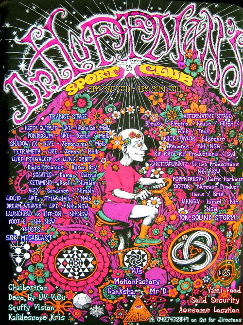 Mardigrass Doof 2006 poster back