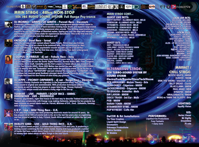 Superfreak flyer inside