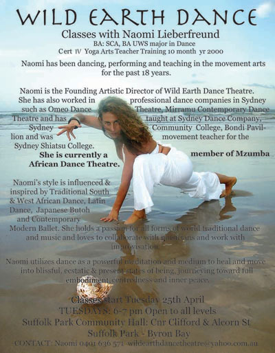 Wild Earth Dance Poster back
